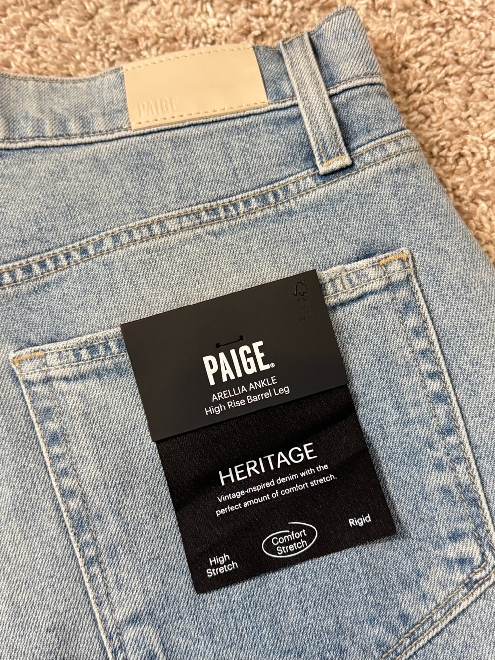 NWT Paige ARELLIA ANKLE High Rise Barrel Leg Women's Jeans Size 28 - Picture 13 of 16